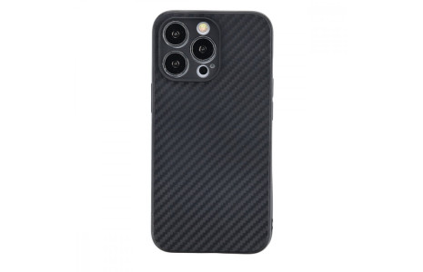 Newface iPhone 13 Pro Max Kılıf Carbonix Silikon - Siyah