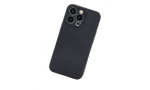 Newface iPhone 13 Pro Max Kılıf Carbonix Silikon - Siyah