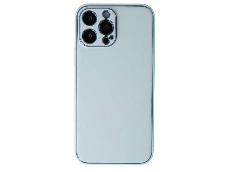 Newface iPhone 13 Pro Max Kılıf Coco Deri Silikon Kapak - Turkuaz