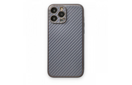 Newface iPhone 13 Pro Max Kılıf Coco Karbon Silikon - Gri
