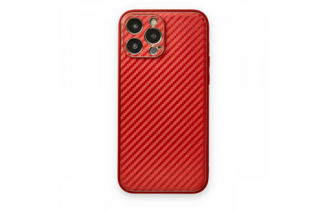 Newface iPhone 13 Pro Max Kılıf Coco Karbon Silikon - Kırmızı