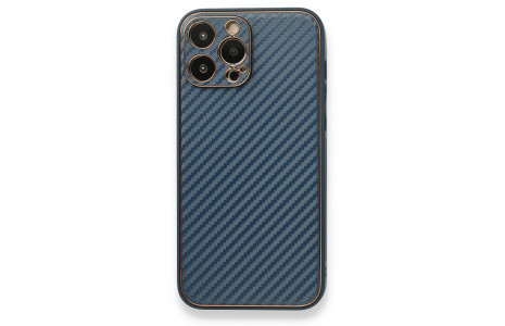 Newface iPhone 13 Pro Max Kılıf Coco Karbon Silikon - Mavi