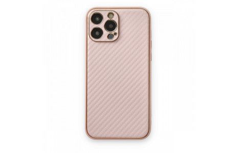 Newface iPhone 13 Pro Max Kılıf Coco Karbon Silikon - Pembe