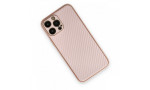 Newface iPhone 13 Pro Max Kılıf Coco Karbon Silikon - Pembe
