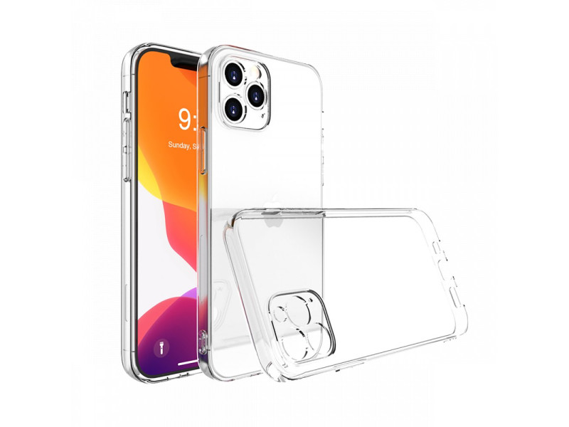Newface iPhone 13 Pro Max Kılıf Deluxe 2mm Şeffaf Silikon - Şeffaf