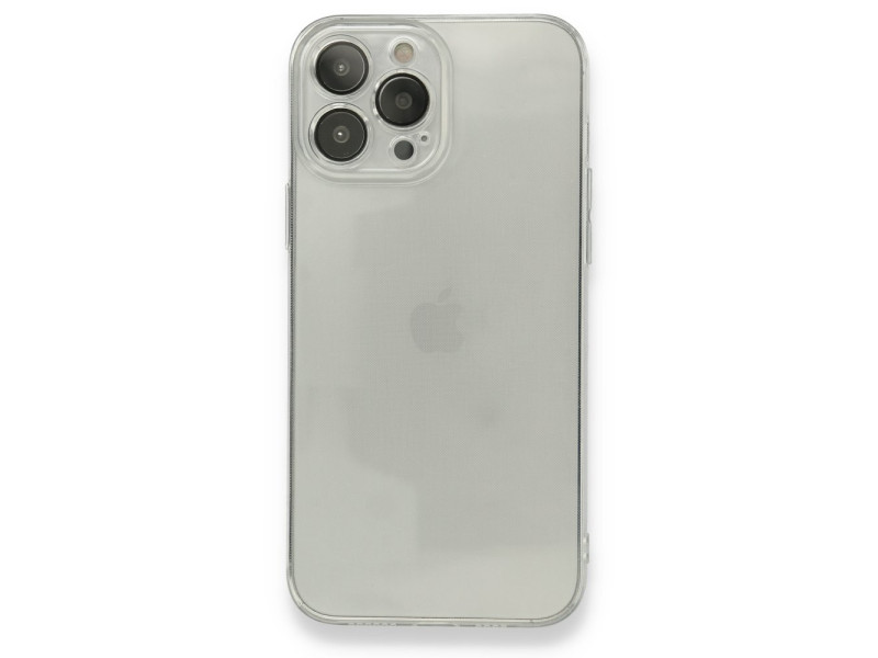 Newface iPhone 13 Pro Max Kılıf Fly Lens Silikon - Şeffaf