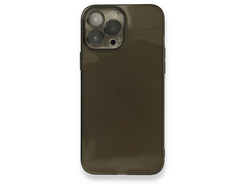 Newface iPhone 13 Pro Max Kılıf Fly Lens Silikon - Siyah