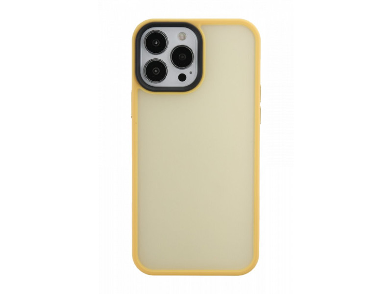 Newface iPhone 13 Pro Max Kılıf Gentle Silikon - Gold