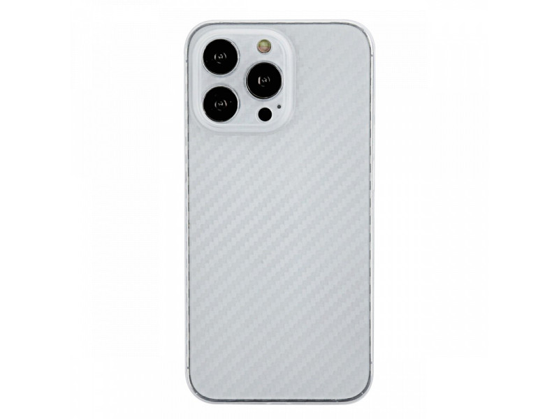Newface iPhone 13 Pro Max Kılıf Karbon PP Silikon - Şeffaf