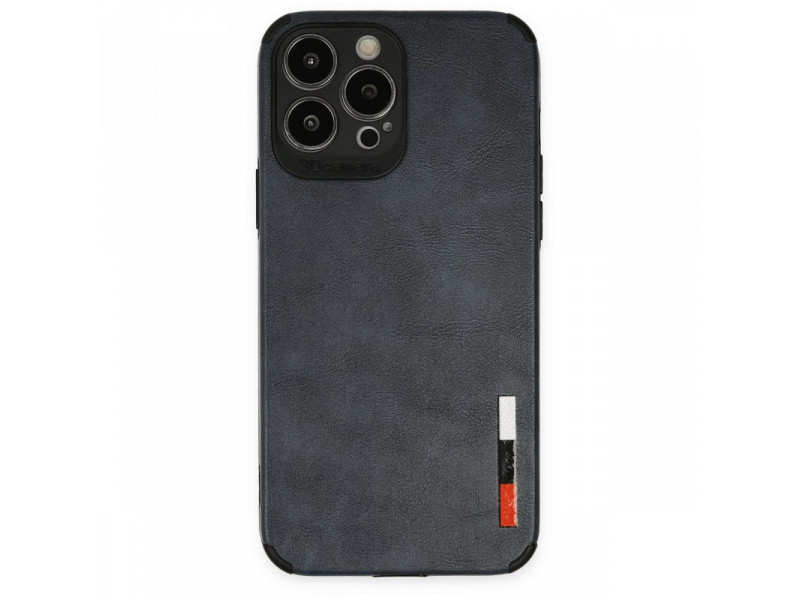 Newface iPhone 13 Pro Max Kılıf Loop Deri Silikon - Lacivert