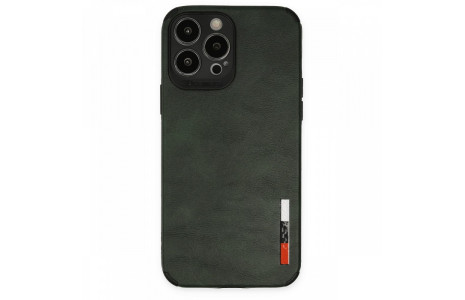 Newface iPhone 13 Pro Max Kılıf Loop Deri Silikon - Yeşil