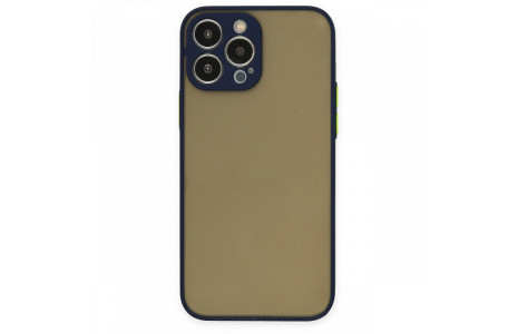 Newface iPhone 13 Pro Max Kılıf Montreal Silikon Kapak - Lacivert