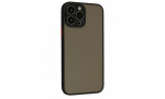 Newface iPhone 13 Pro Max Kılıf Montreal Silikon Kapak - Siyah