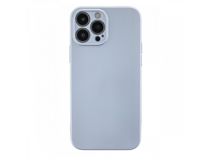 Newface iPhone 13 Pro Max Kılıf Nano içi Kadife Silikon - Sky Blue