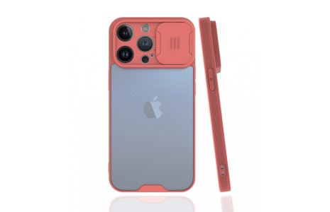 Newface iPhone 13 Pro Max Kılıf Platin Kamera Koruma Silikon - Pembe