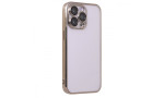 Newface iPhone 13 Pro Max Kılıf Razer Lensli Silikon - Gold