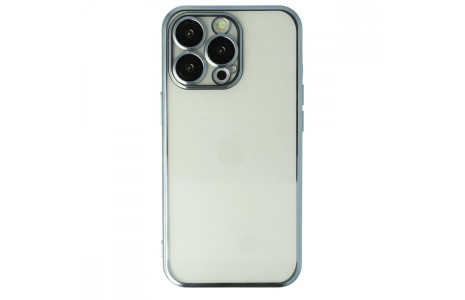 Newface iPhone 13 Pro Max Kılıf Razer Lensli Silikon - Mavi