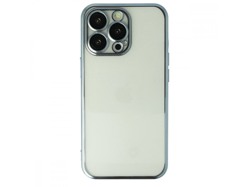 Newface iPhone 13 Pro Max Kılıf Razer Lensli Silikon - Mavi
