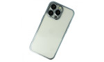 Newface iPhone 13 Pro Max Kılıf Razer Lensli Silikon - Mavi