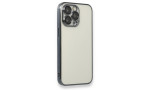 Newface iPhone 13 Pro Max Kılıf Razer Lensli Silikon - Siyah