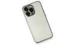 Newface iPhone 13 Pro Max Kılıf Razer Lensli Silikon - Siyah