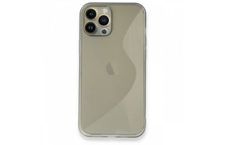 Newface iPhone 13 Pro Max Kılıf S Silikon - Gri