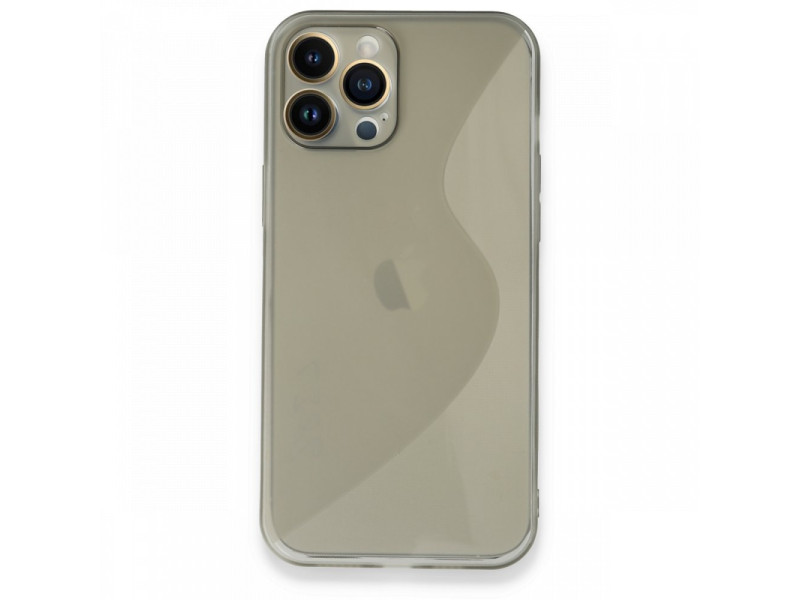 Newface iPhone 13 Pro Max Kılıf S Silikon - Gri