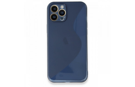 Newface iPhone 13 Pro Max Kılıf S Silikon - Mavi