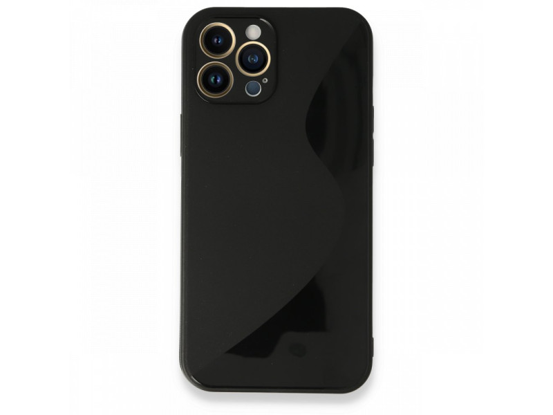 Newface iPhone 13 Pro Max Kılıf S Silikon - Siyah