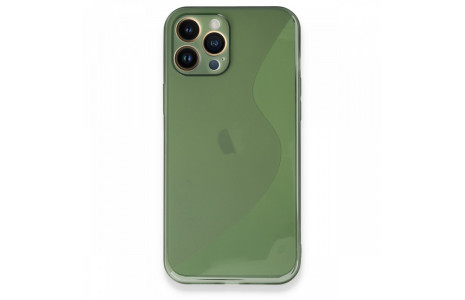 Newface iPhone 13 Pro Max Kılıf S Silikon - Yeşil