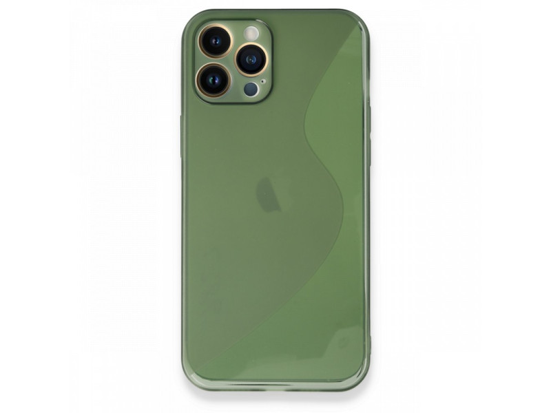 Newface iPhone 13 Pro Max Kılıf S Silikon - Yeşil