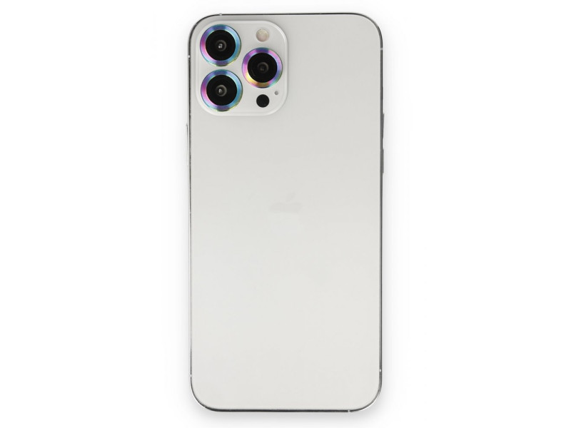 Newface iPhone 13 Pro Metal Kamera Lens - Rainbow