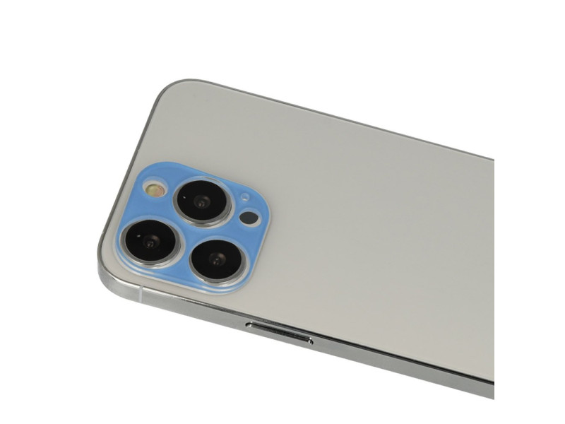 Newface iPhone 13 Pro Rainbow Kamera Lens Koruma Cam - Mavi