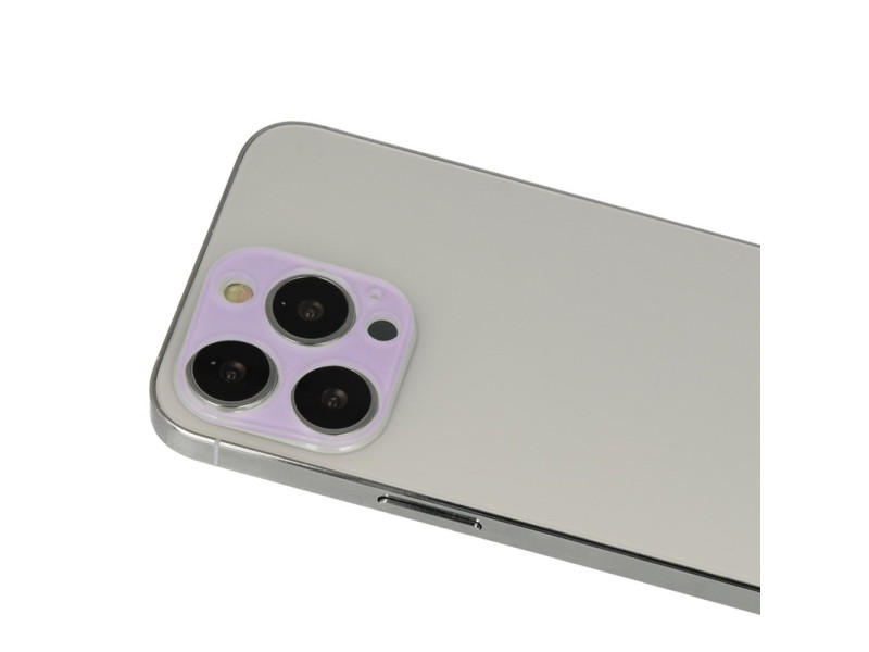 Newface iPhone 13 Pro Rainbow Kamera Lens Koruma Cam - Mor