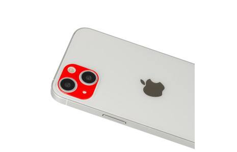 Newface iPhone 13 Rainbow Kamera Lens Koruma Cam - Kırmızı