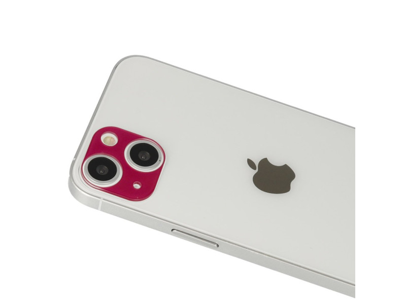 Newface iPhone 13 Mini Rainbow Kamera Lens Koruma Cam - Koyu Kırmızı