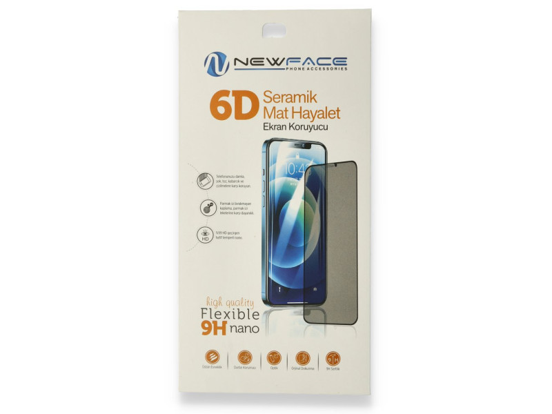 Newface Xiaomi Redmi Note 8 6D Mat Seramik Hayalet Nano Ekran Koruyucu