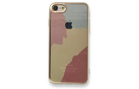 Newface iPhone 8 Kılıf Çiçekli Silikon - Buz Mavi