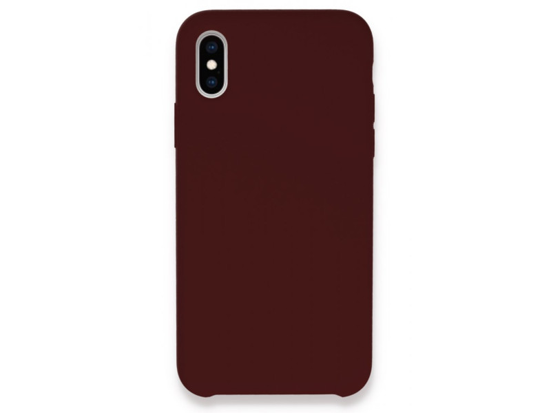 Newface iPhone X Kılıf Lansman Legant Silikon - Bordo
