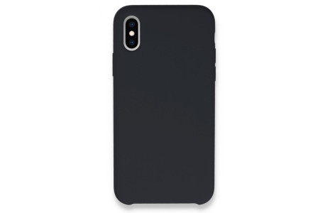 Newface iPhone X Kılıf Lansman Legant Silikon - Koyu Gri