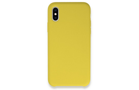 Newface iPhone X Kılıf Lansman Legant Silikon - Sarı