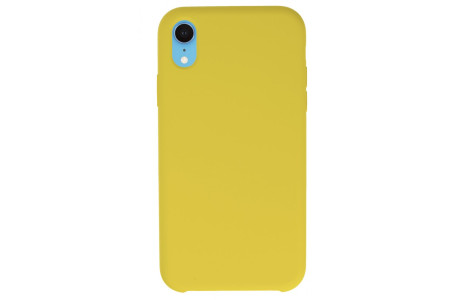 Newface iPhone XR Kılıf Lansman Legant Silikon - Sarı