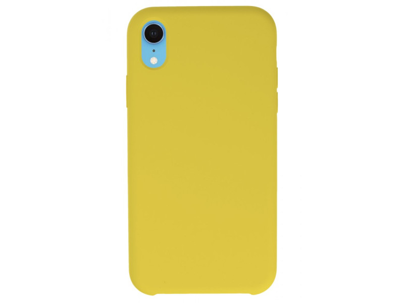 Newface iPhone XR Kılıf Lansman Legant Silikon - Sarı