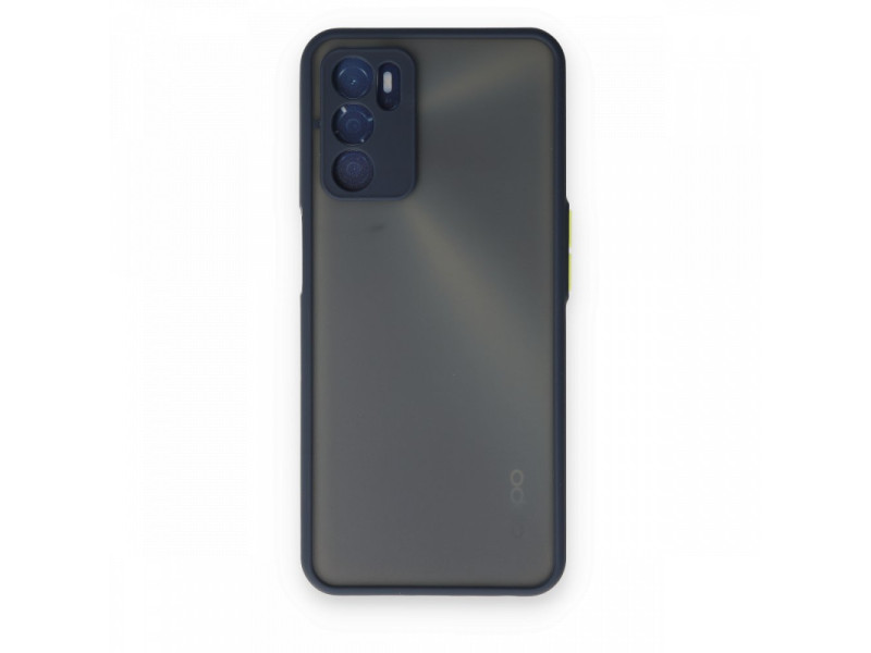 Newface Oppo A16 Kılıf Montreal Silikon Kapak - Lacivert
