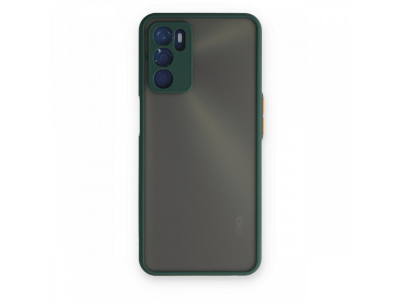 Newface Oppo A16 Kılıf Montreal Silikon Kapak - Yeşil