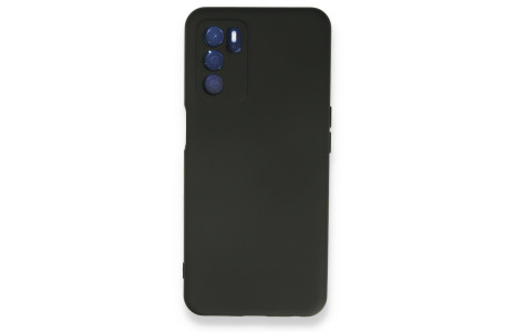 Newface Oppo A16 Kılıf Nano içi Kadife Silikon - Siyah