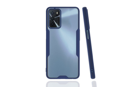 Newface Oppo A16 Kılıf Platin Silikon - Lacivert