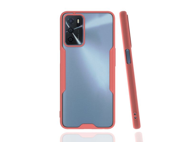 Newface Oppo A16 Kılıf Platin Silikon - Pembe