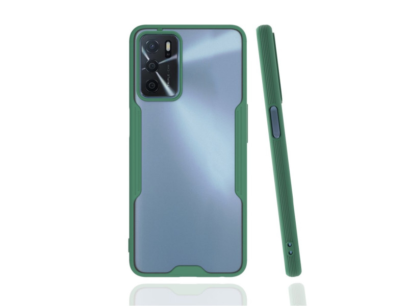Newface Oppo A16 Kılıf Platin Silikon - Yeşil