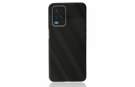 Newface Oppo A54 4G Kılıf Glass Kapak - Siyah